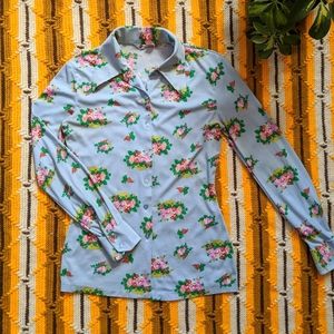 Vintage 60's Floral Top